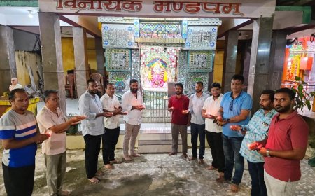 ପ୍ରଧାନମନ୍ତ୍ରୀ ଙ୍କ ଜନ୍ମଦିନ ଅବସର ରେ ମନ୍ଦିରରେ ଦୀପ ପ୍ରଜ୍ବଳନ ----------